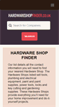 Mobile Screenshot of hardwareshopfinder.co.uk